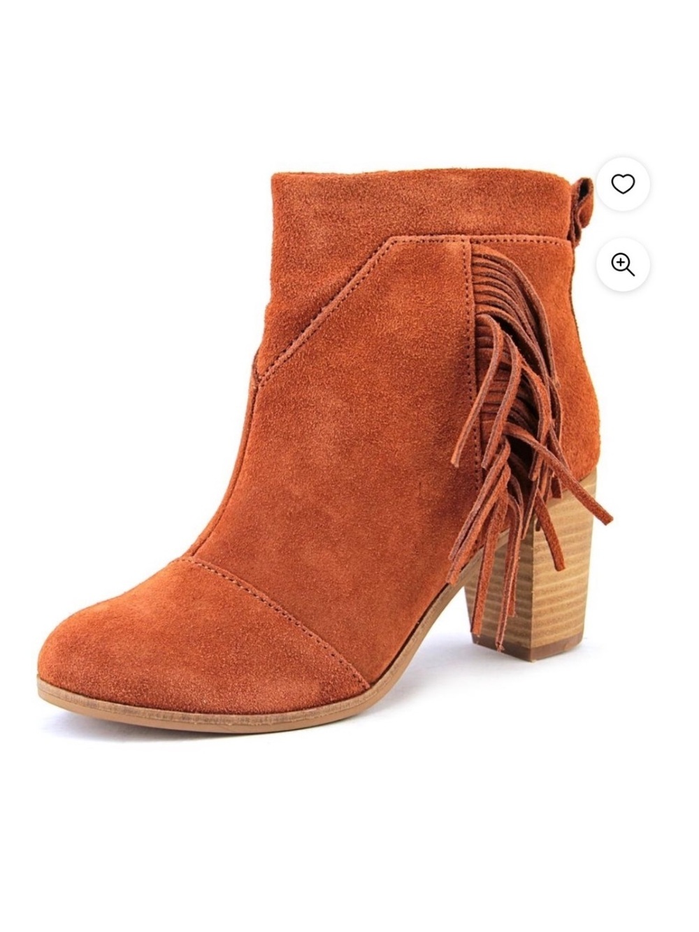TOMS Lunata Suede boots with fringe